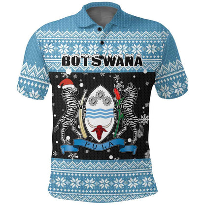 Clothing Botswana Christmas Polo Shirt