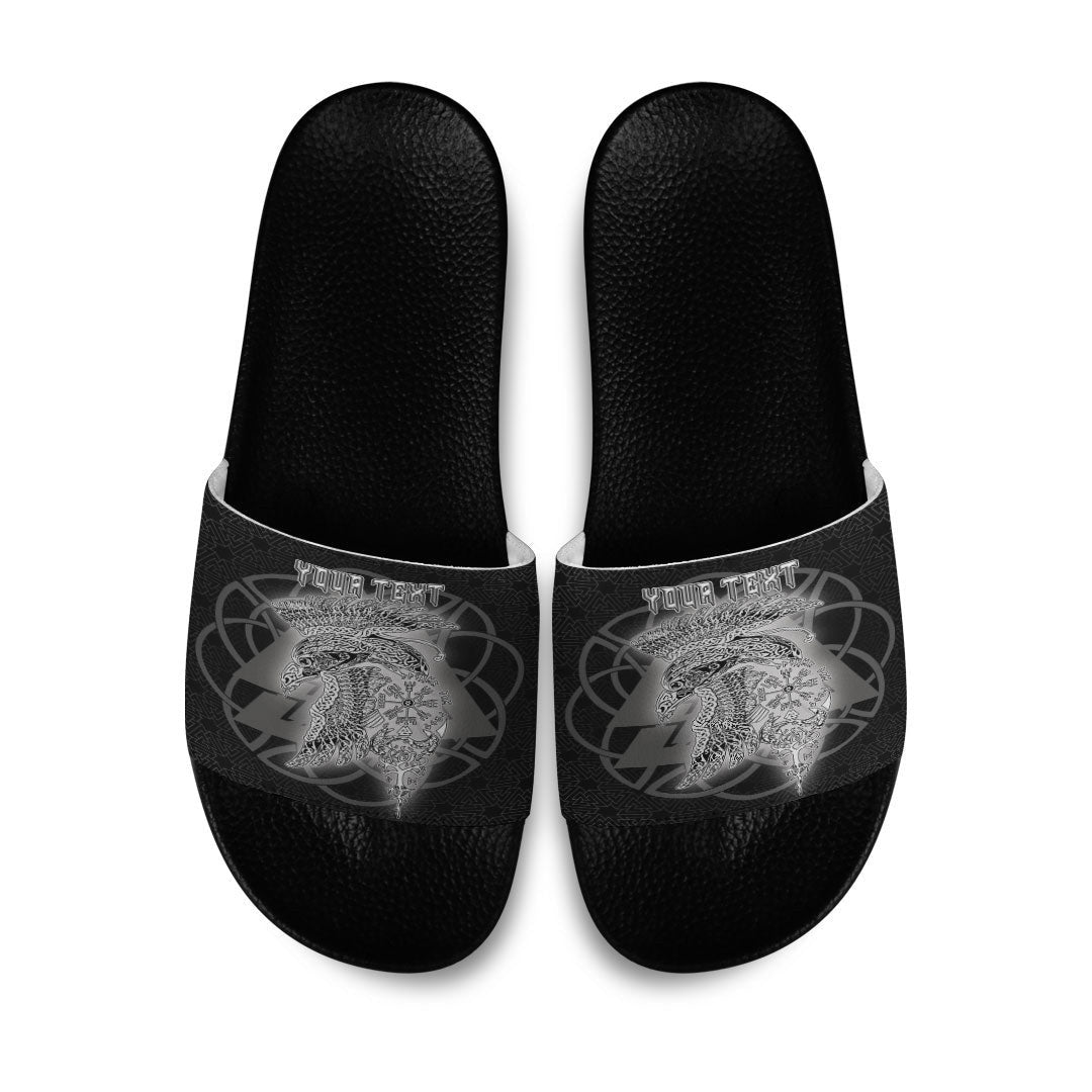Slide Sandals Valknut Raven Viking Slide Sandals