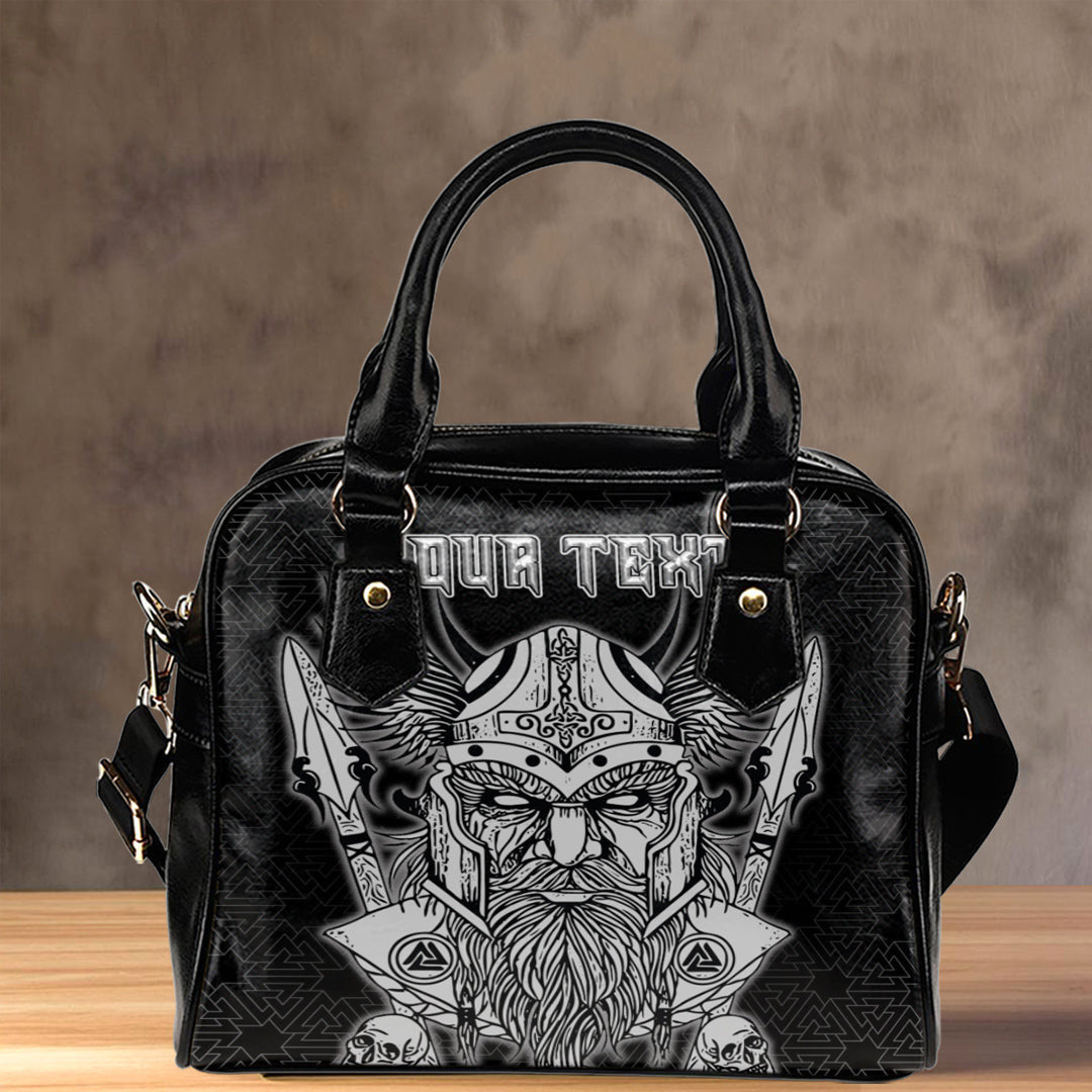 Shoulder Handbag Custom Odin And Wolf Viking Shoulder Handbag