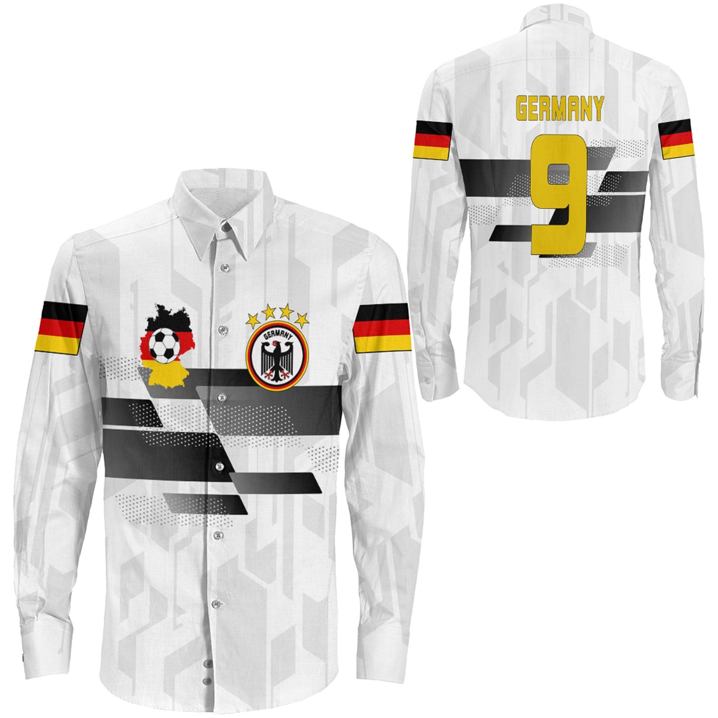 Clothing Germany Sport Long Sleeve Button Shirt