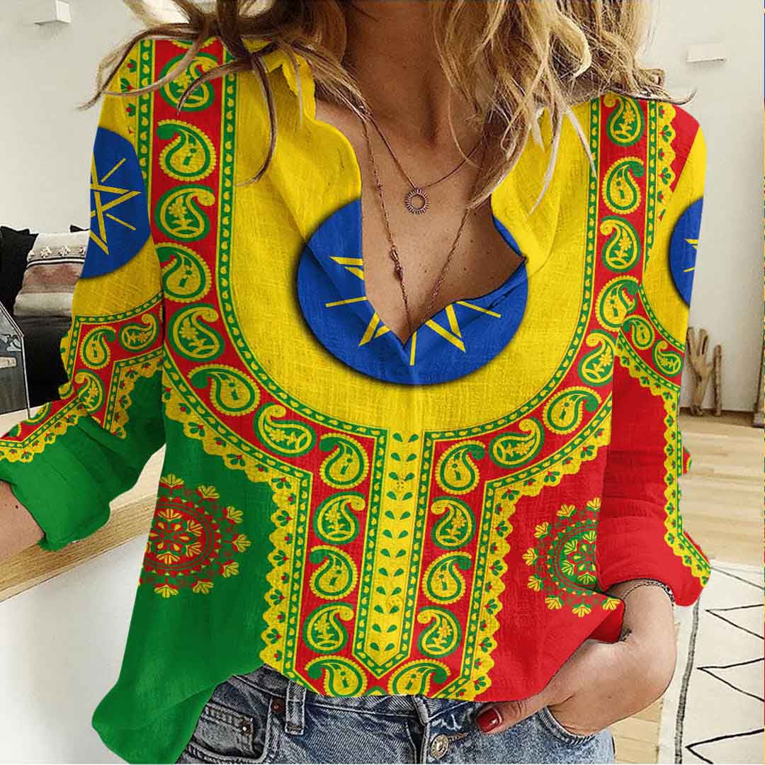 Clothing Ethiopia Dashiki Women's Casual Shirt