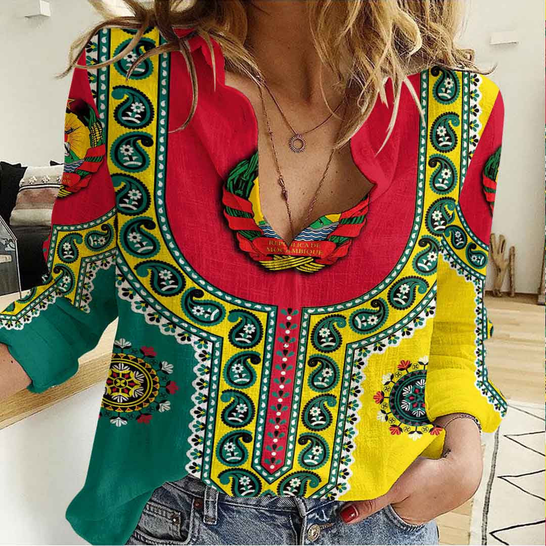 Clothing Mozambique Dashiki Women's Casual Shirt
