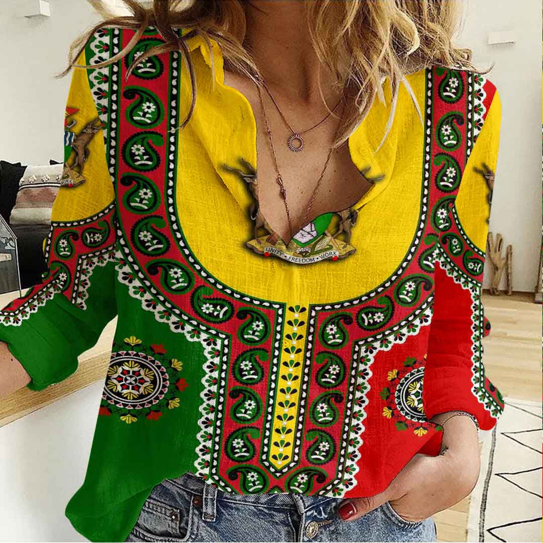 Clothing Zimbabwe Dashiki Women's Casual Shirt