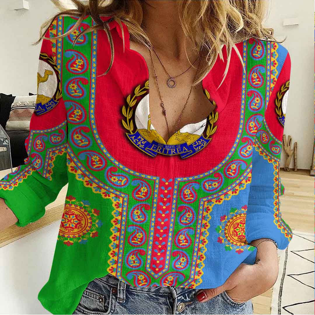 Clothing Eritrea Dashiki Women's Casual Shirt