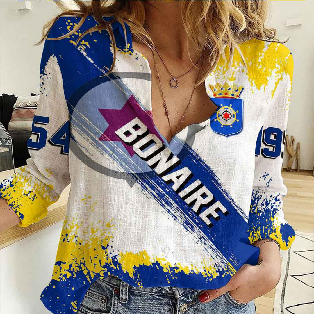 Clothing Bonaire Founded Brush Pattern Women's Casual Shirt