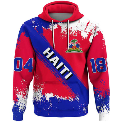 Clothing Haiti Founded Brush Style Hoodie