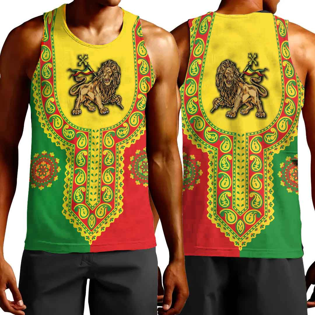 Clothing Ethiopia Lion Dashiki Tank Top
