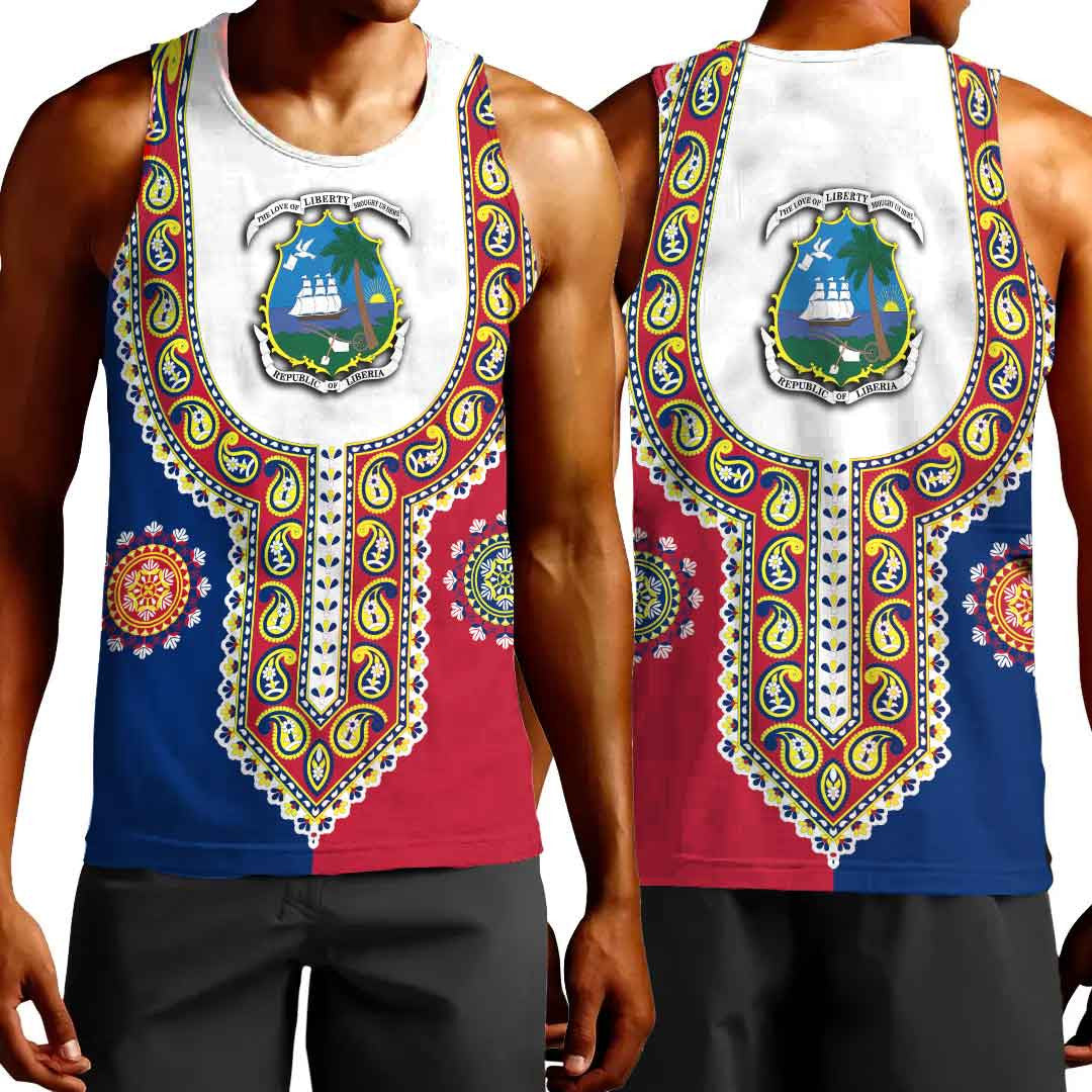 Clothing Liberia Dashiki Tank Top