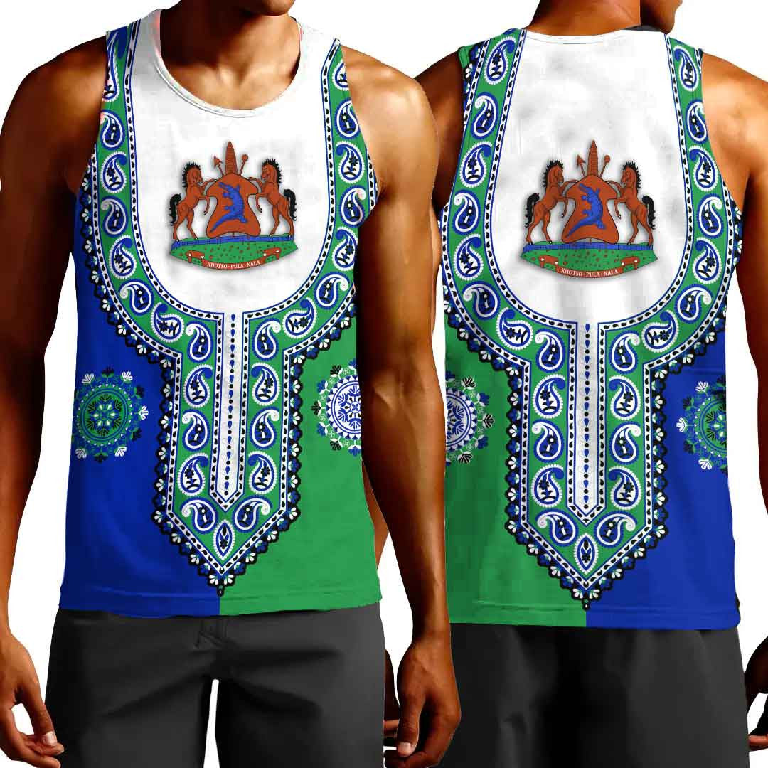 Clothing Lesotho Dashiki Tank Top