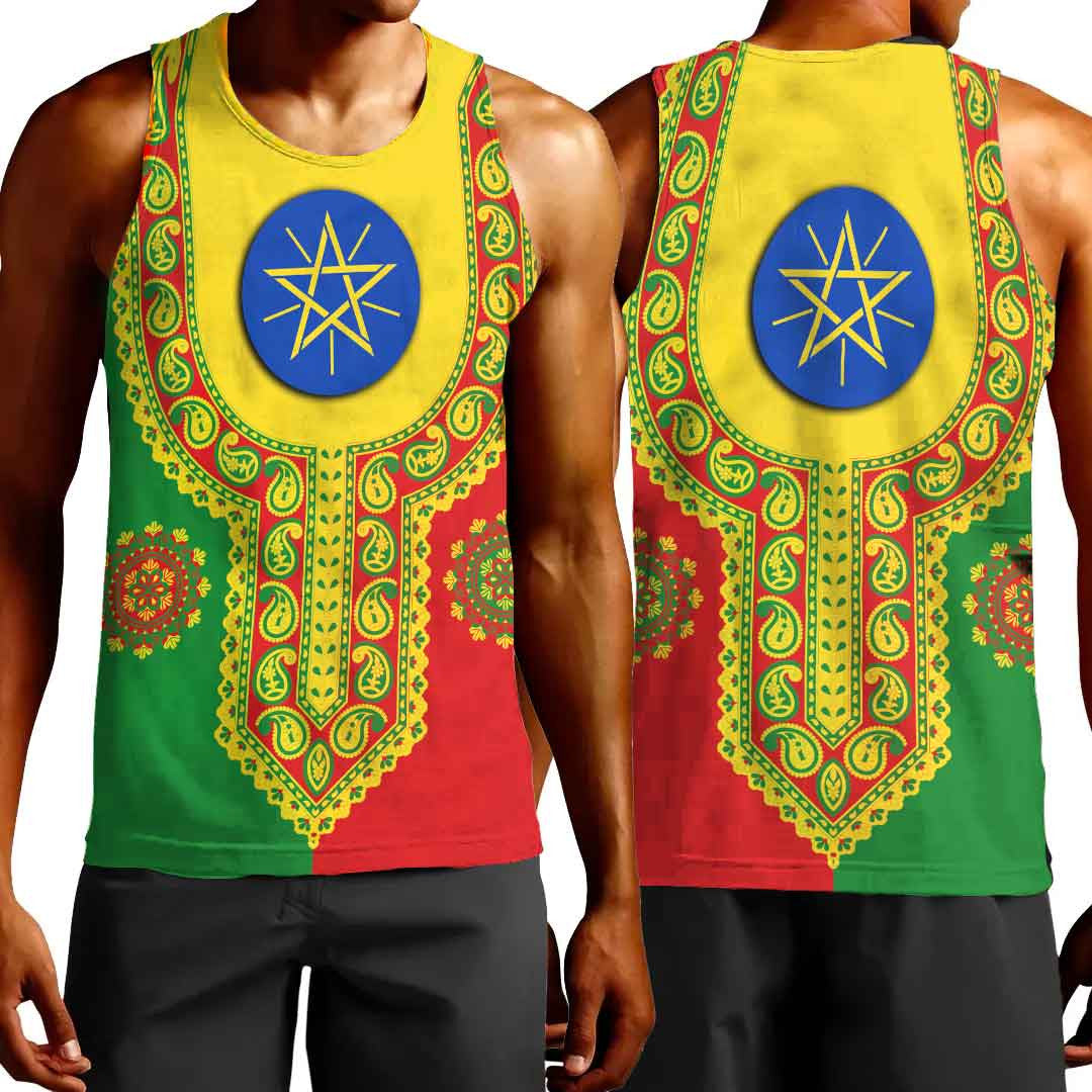 Clothing Ethiopia Dashiki Tank Top