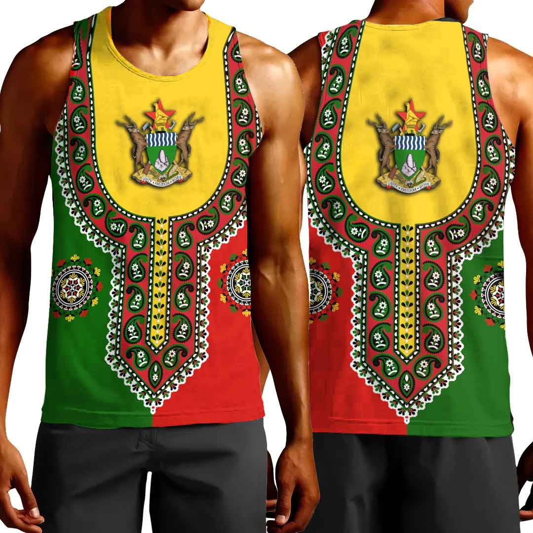 Clothing Zimbabwe Dashiki Tank Top