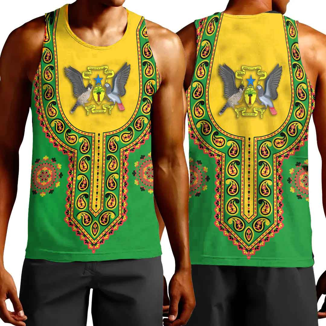 Clothing São Tomé And Príncipe Dashiki Tank Top