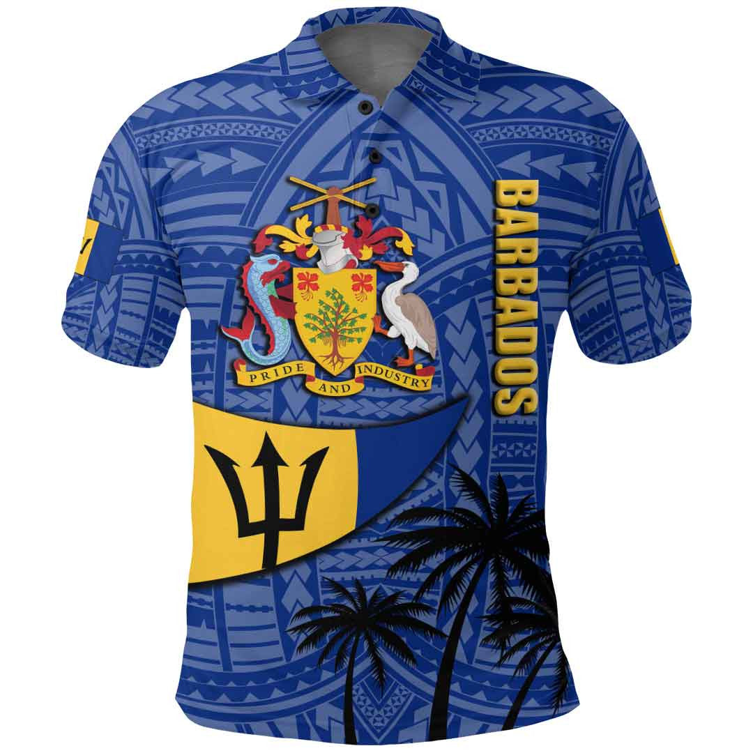 Clothing Barbados Polynesian Style Polo Shirt
