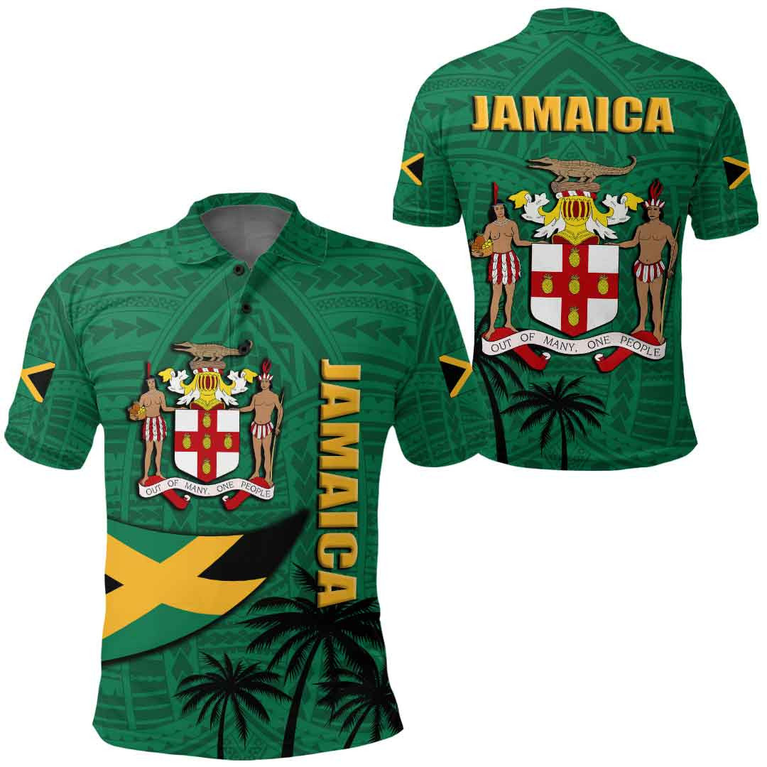 Clothing Jamaica Polynesian Style Polo Shirt