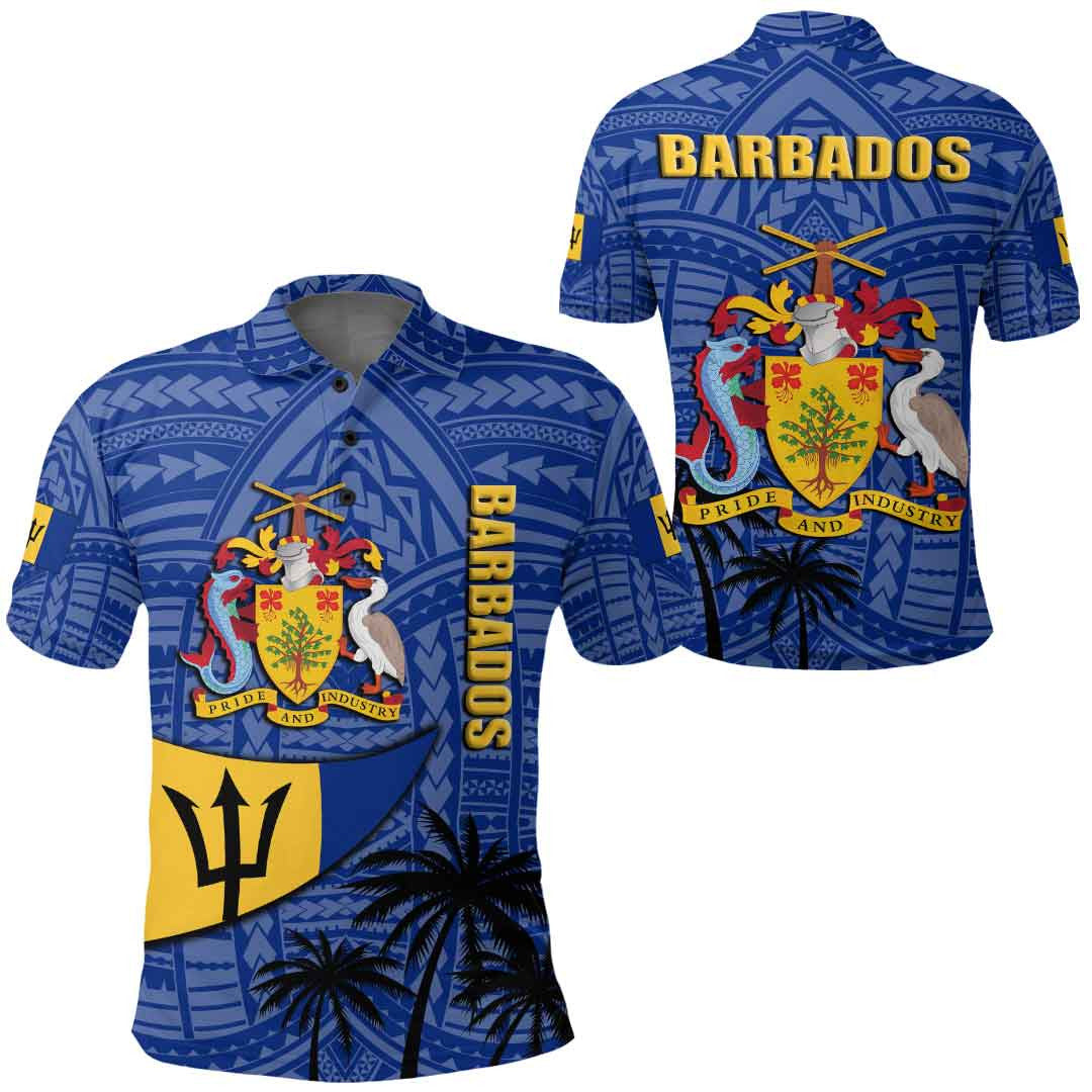 Clothing Barbados Polynesian Style Polo Shirt