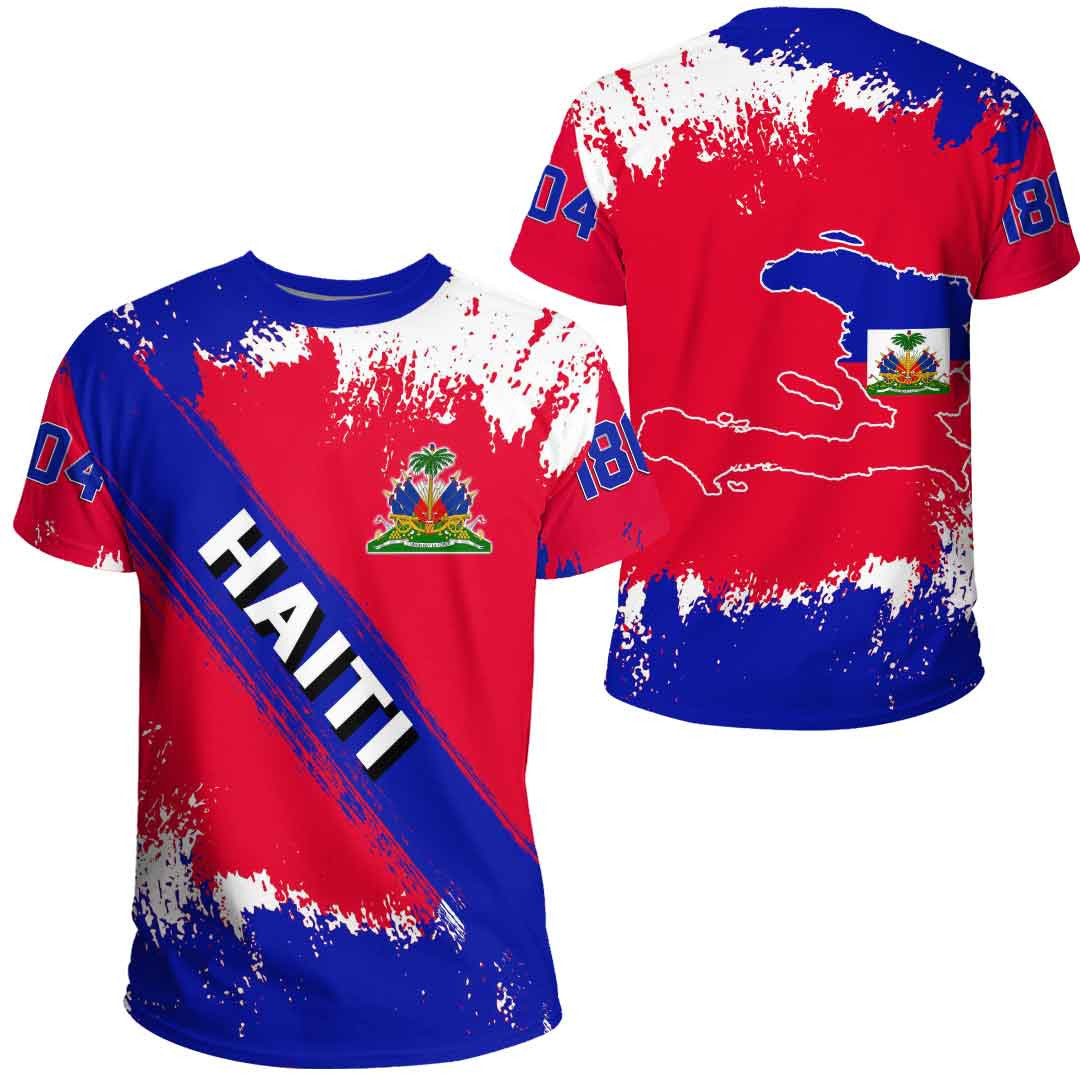 Clothing Haiti Founded Brush Style T Shirt