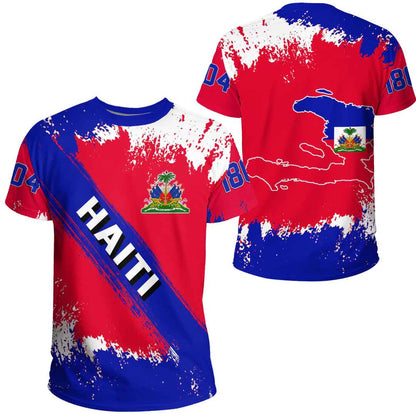 Clothing Haiti Founded Brush Style T Shirt
