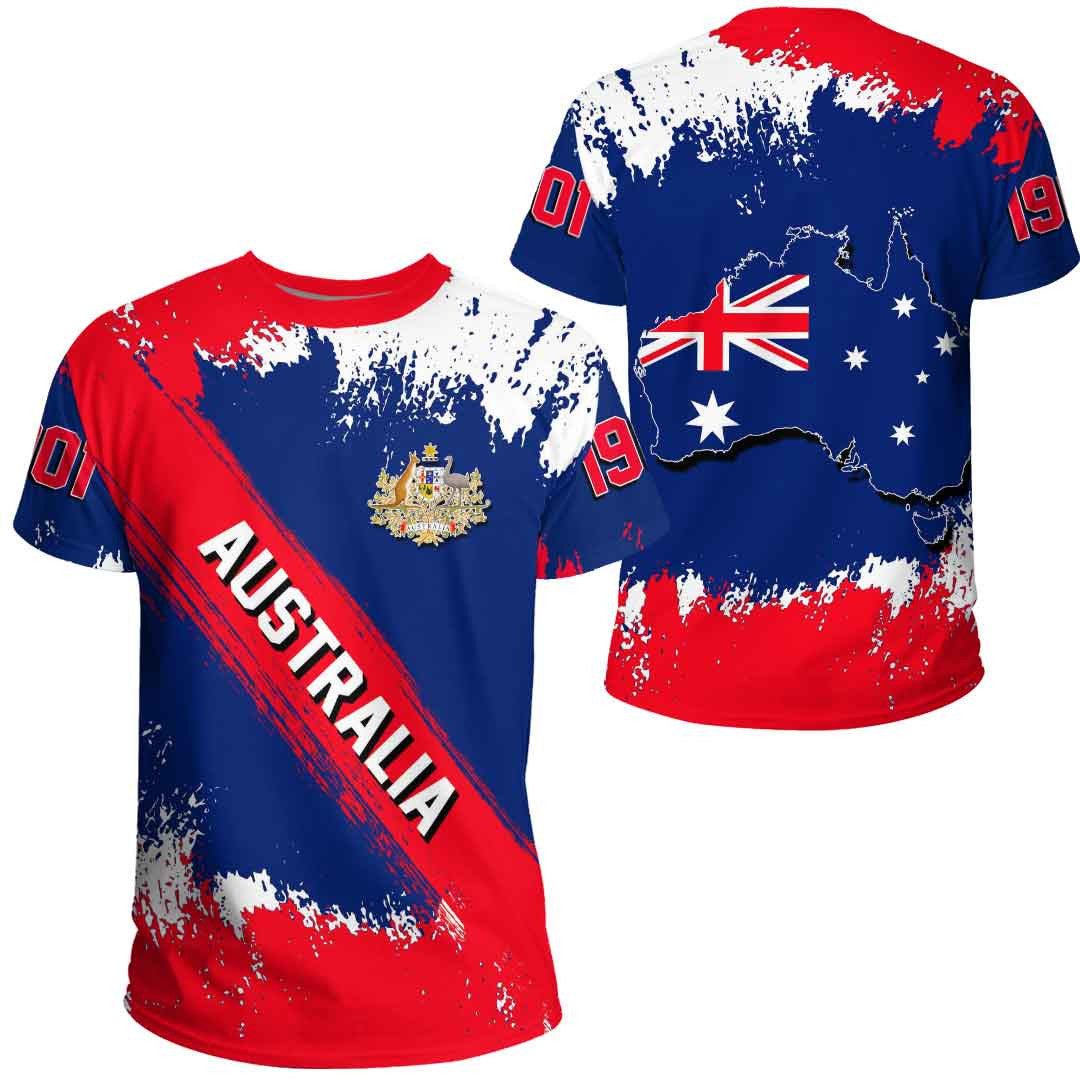 Clothing Australia Founded Brush Style T Shirt