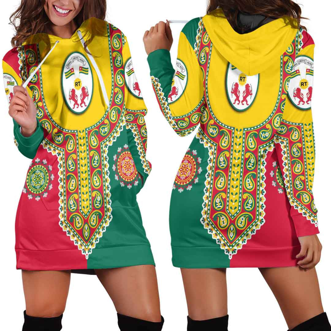 Clothing Togo Dashiki Hoodie Dress