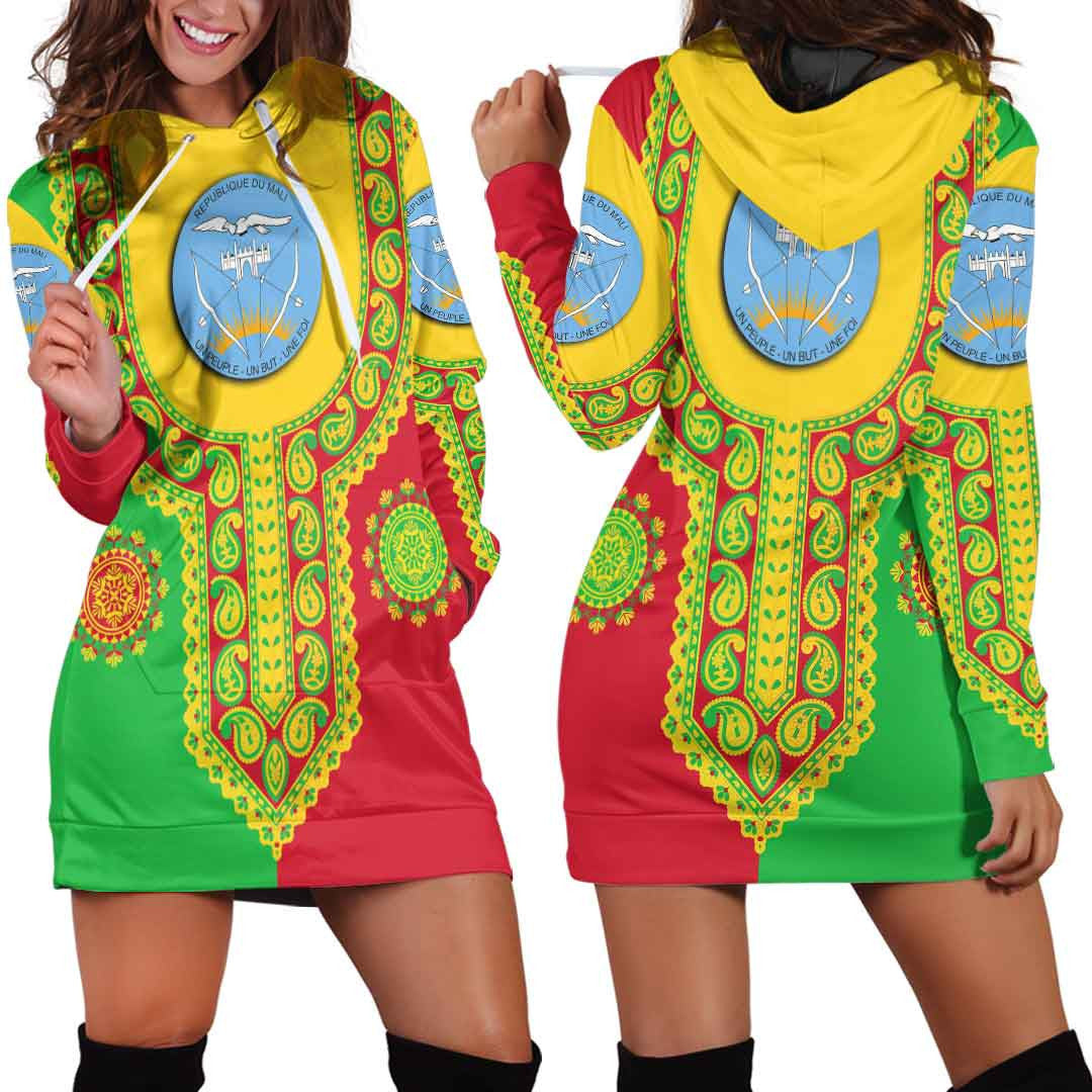 Clothing Mali Dashiki Hoodie Dress