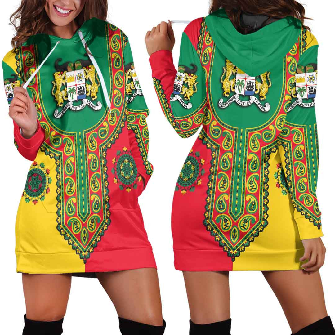 Clothing Benin Dashiki Hoodie Dress