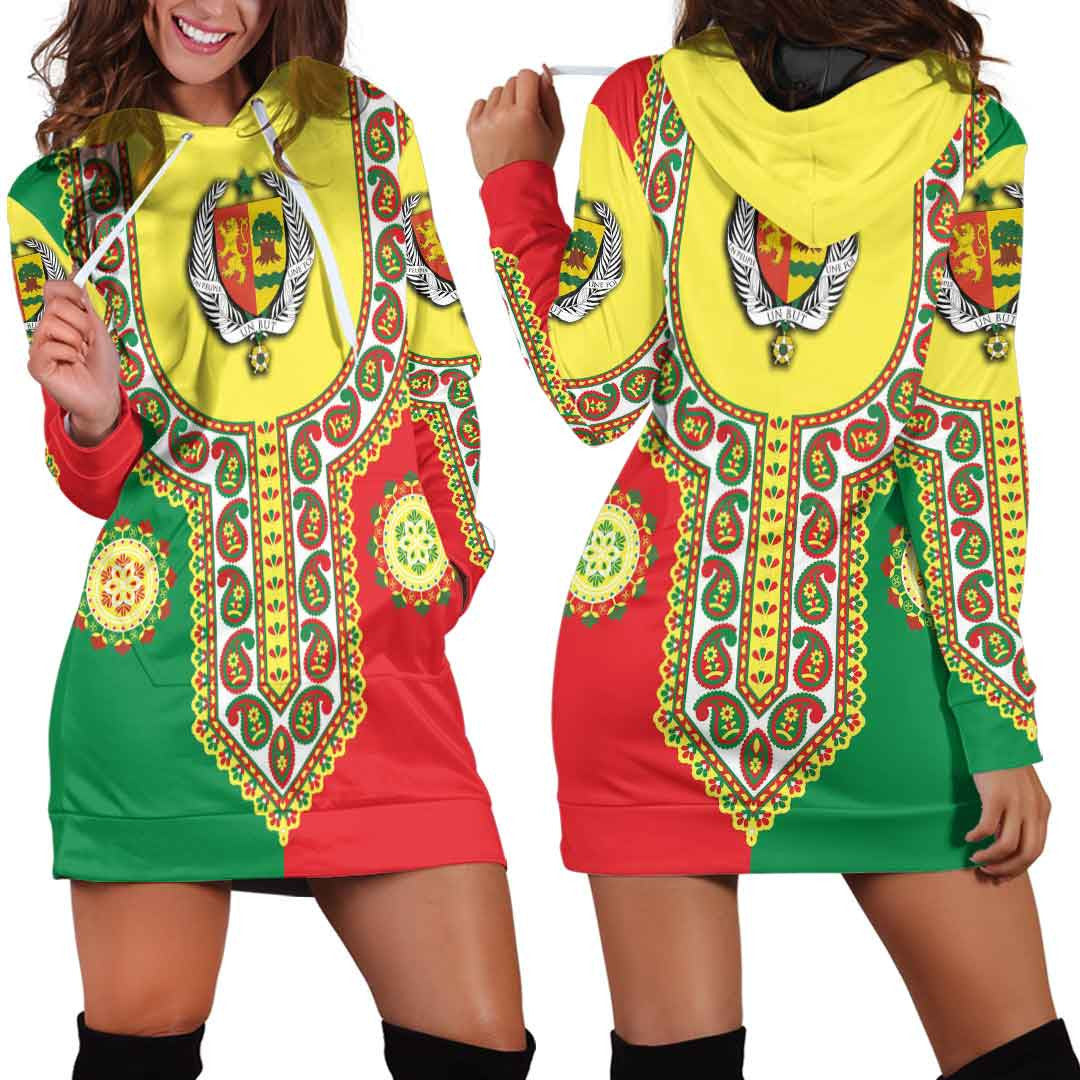 Clothing Senegal Dashiki Hoodie Dress