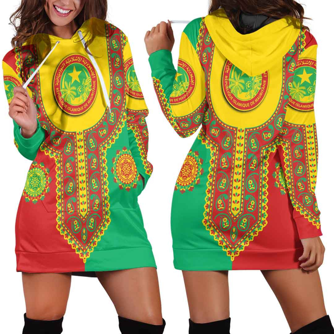 Clothing Mauritania Dashiki Hoodie Dress