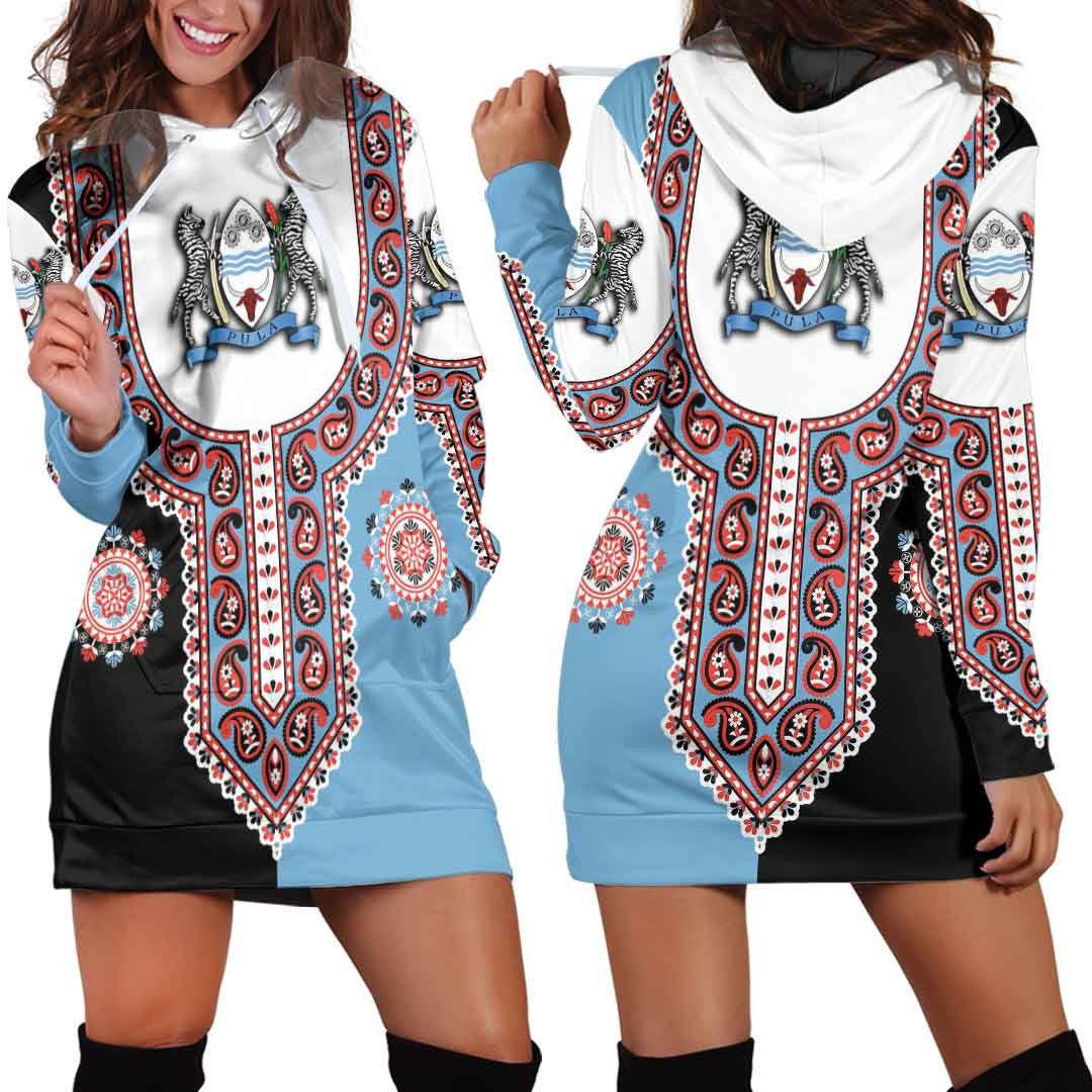 Clothing Botswana Dashiki Hoodie Dress