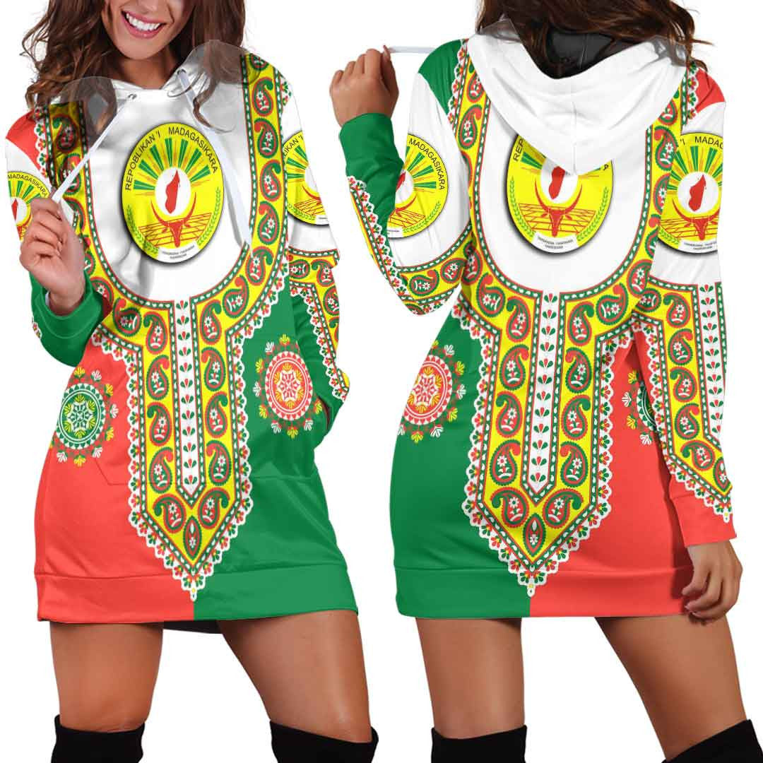 Clothing Madagascar Dashiki Hoodie Dress