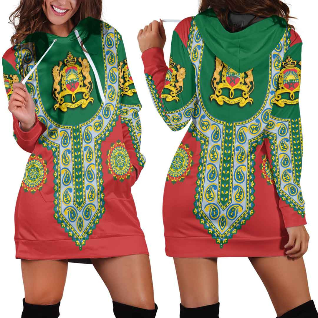 Clothing Morocco Dashiki Hoodie Dress