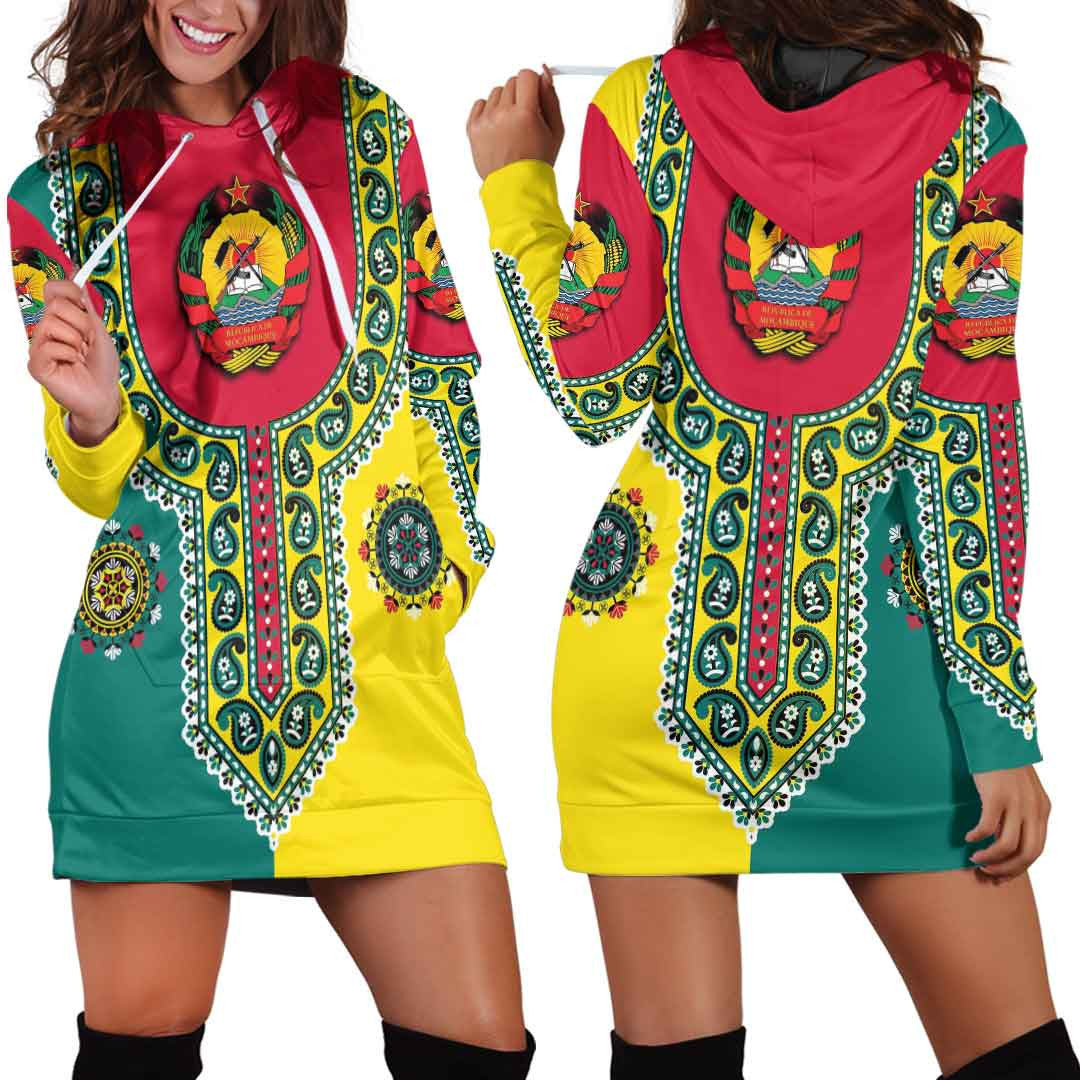 Clothing Mozambique Dashiki Hoodie Dress
