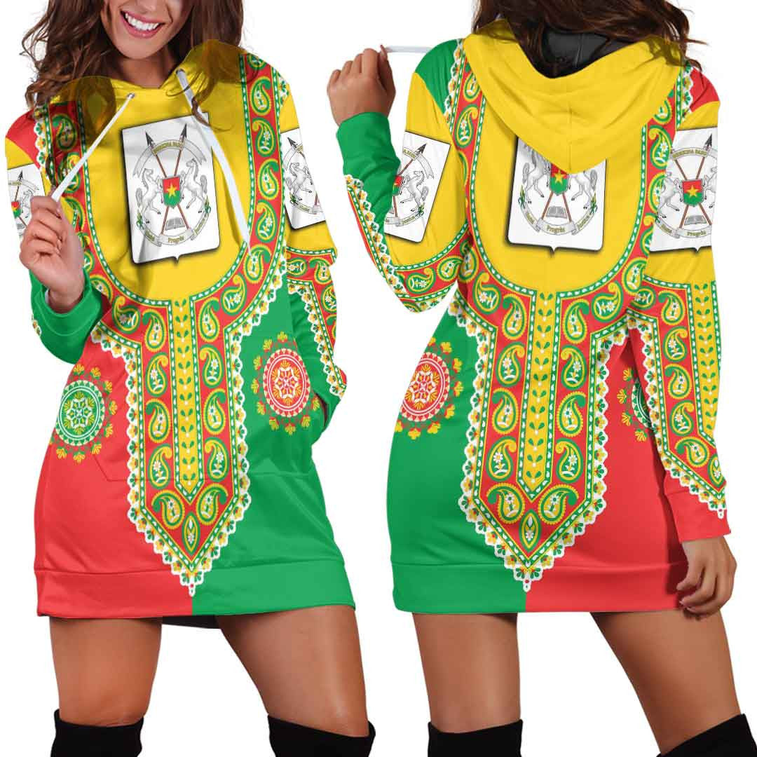 Clothing Burkina Faso Dashiki Hoodie Dress