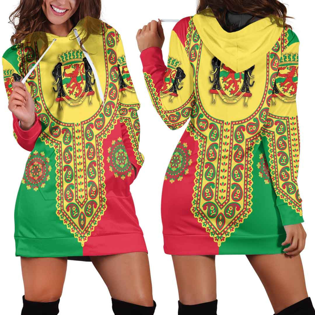 Clothing Republic Of The Congo Dashiki Hoodie Dress