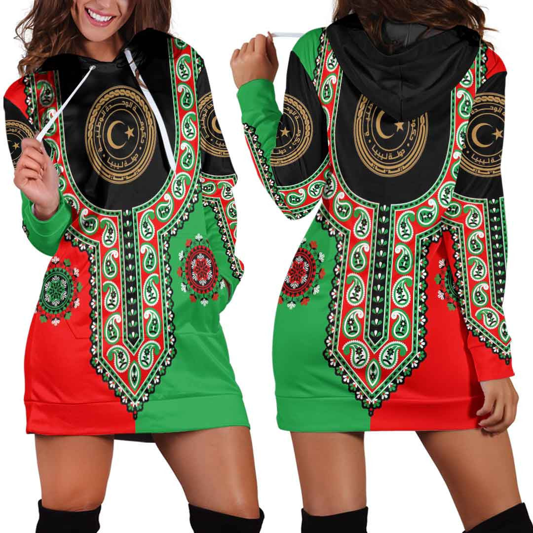 Clothing Libya Dashiki Hoodie Dress