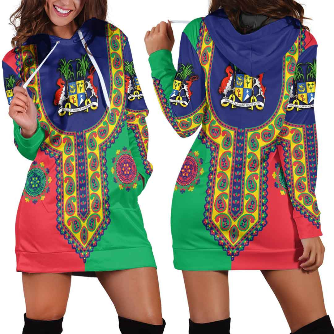 Clothing Mauritius Dashiki Hoodie Dress