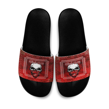 Slide Sandals Blood Skull Slide Sandals