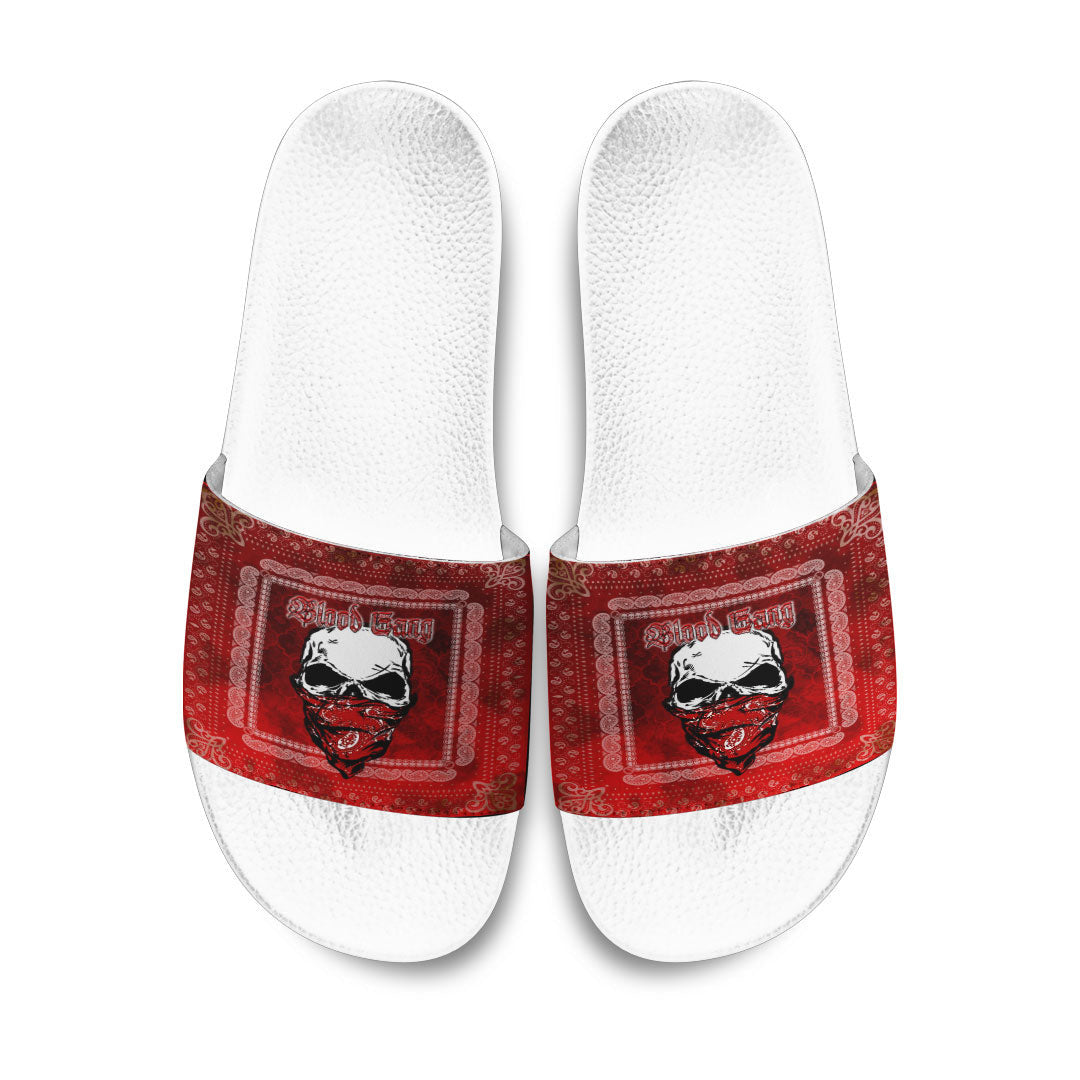 Slide Sandals Blood Skull Slide Sandals
