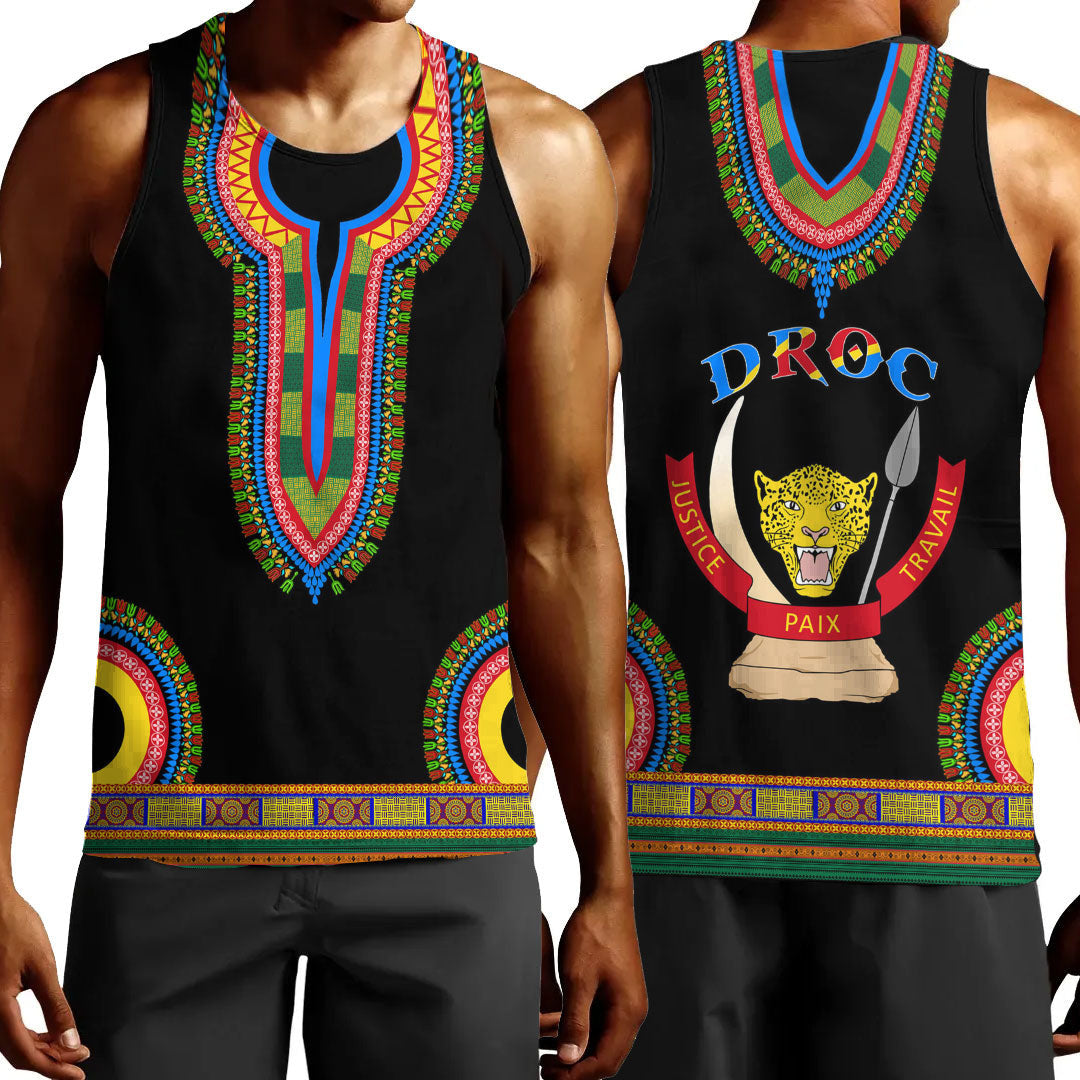 Clothing Democratic Republic Of The Congo Dashiki Tank Top