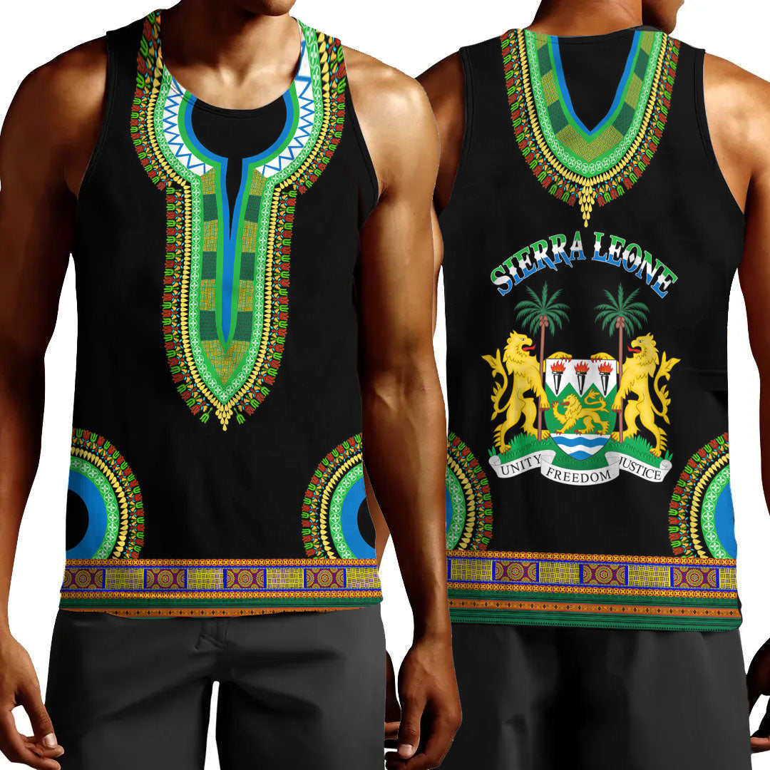 Clothing Sierra Leone Dashiki Tank Top