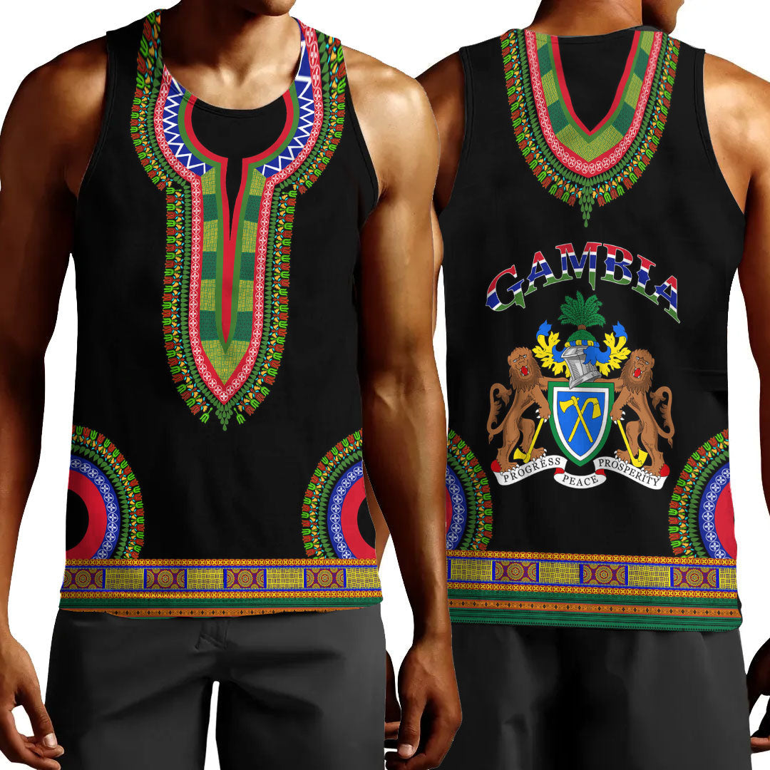 Clothing Gambia Dashiki Tank Top