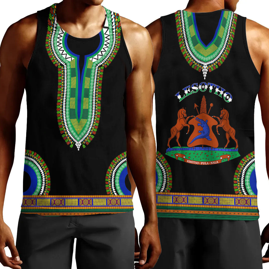 Clothing Lesotho Dashiki Tank Top