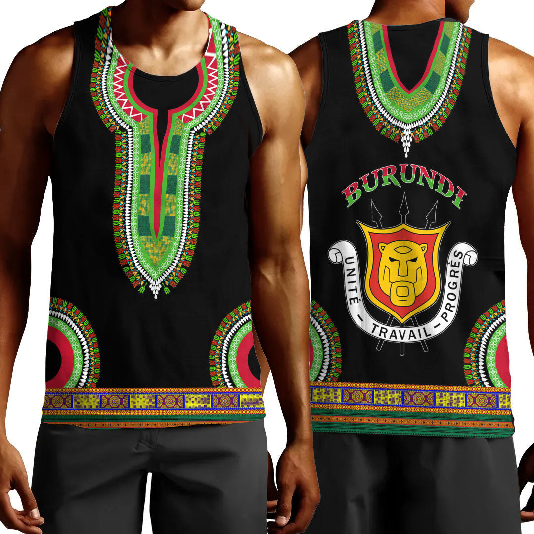 Clothing Burundi Dashiki Tank Top