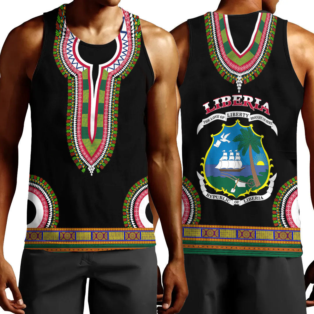 Clothing Liberia Dashiki Tank Top