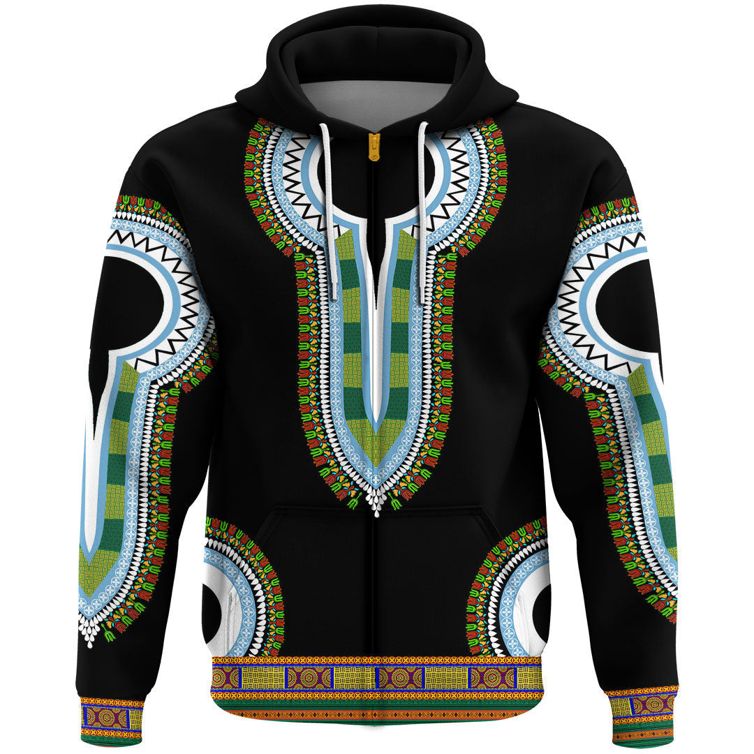 Clothing Botswana Dashiki Zip Hoodie
