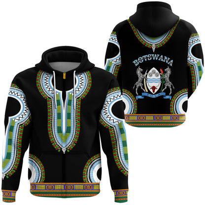 Clothing Botswana Dashiki Zip Hoodie