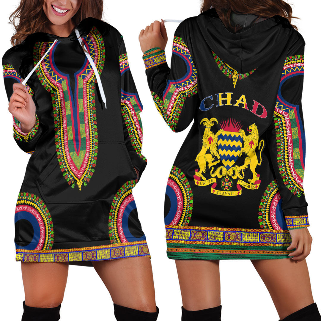 Clothing Chad Dashiki Hoodie Dress