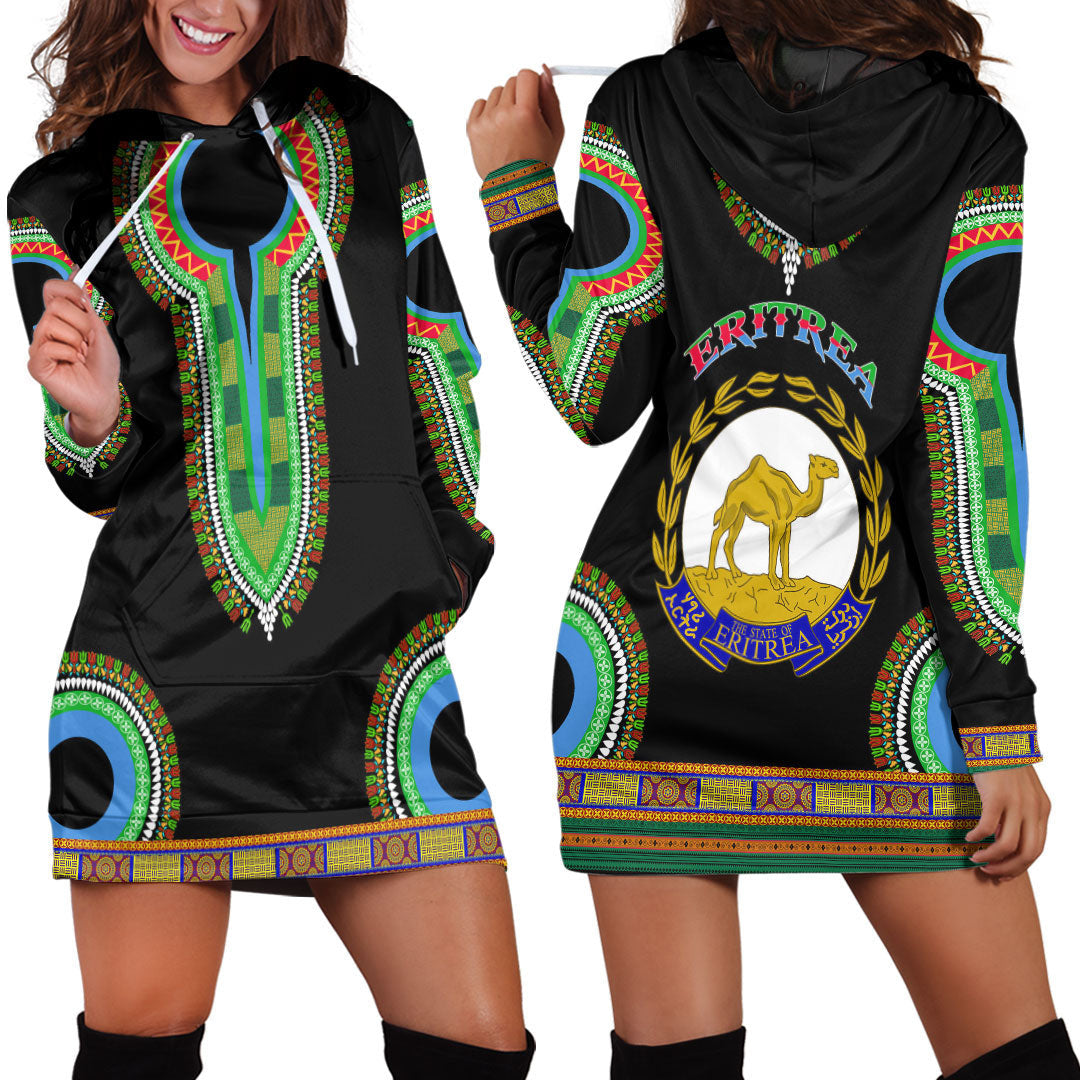 Clothing Eritrea Dashiki Hoodie Dress
