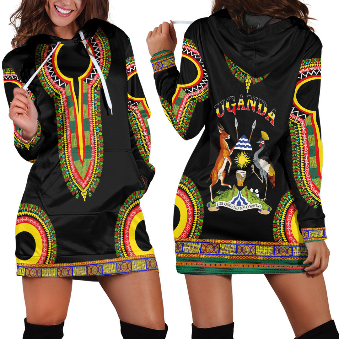 Clothing Uganda Dashiki Hoodie Dress