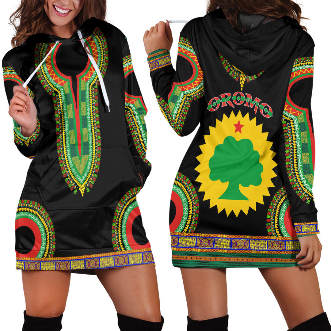 Clothing Oromo Dashiki Hoodie Dress