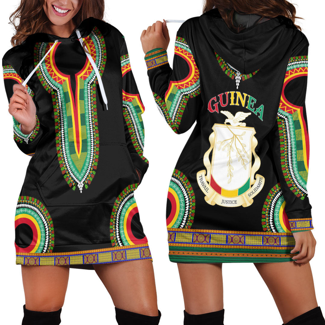 Clothing Guinea Dashiki Hoodie Dress